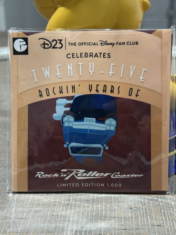 Rock N Roller Coaster Aerosmith D23 G-Force Records Spinner LE 1000 Pin Sealed