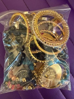 Goodwill Fashion Jewelry Mixed Lot Women Bracelets Bangles Necklaces Multicolor
