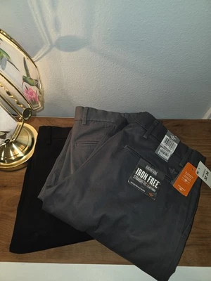3 Dockers Pants Mens 32x34 Straight Fit Pants (Dark Grey, Light Grey, Black) - Image 1 of 4