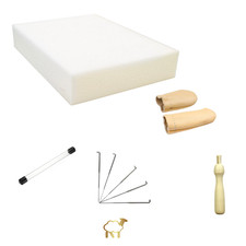 Needle Felting Tool Kit Set – Foam Pad, Needle Holder & 5 Felting Needles
