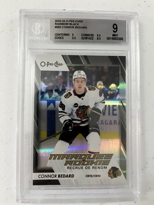 2023 O-PEE-CHEE #582 CONNOR BEDARD RAINBOW BLACK RC ROOKIE /100