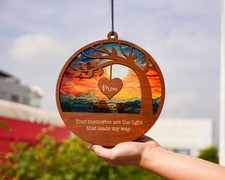 Memorial Suncatcher, Sympathy Gift, Loss Of Dad, Sympathy Gift, Memorial