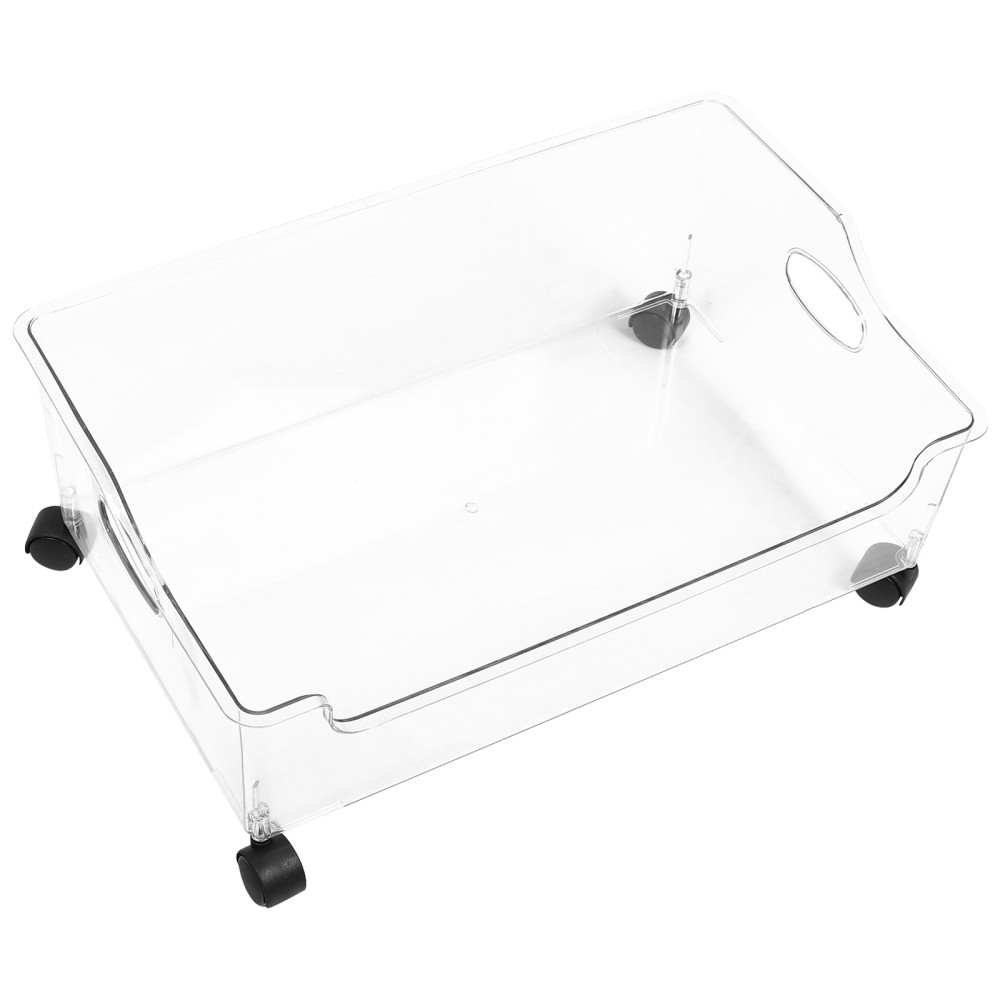 Portable Rolling Bookcase with Wheels for Student Storage