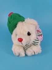 NWT SWIBCO Limited E Christmas Peppermint White Bear Plush Puffkins