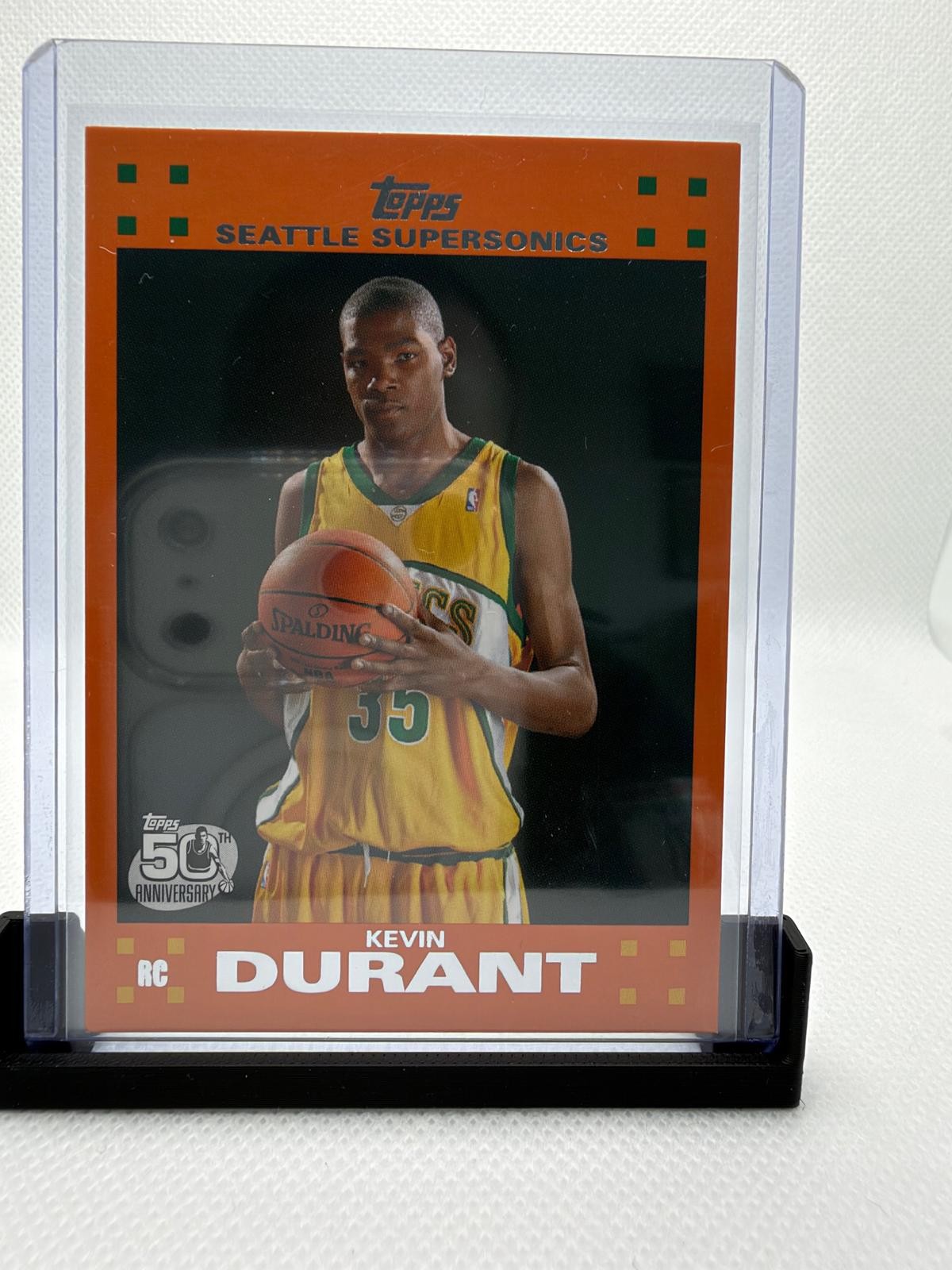 2007-08 Topps #2 Kevin Durant Rookie Set Orange