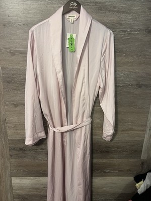Nordstrom New Open Edit Pink Beauty Tie Satin Kimono Robe Size M  L Wedding