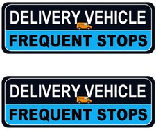 Delivery Driver Magnet for Car - 2-Pack Frequent Stops Removable Magnet Set -...