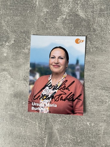 Ursula Maria Burkhart Handsignierte Autogrammkarte Die Rosenheim Cops ZDF