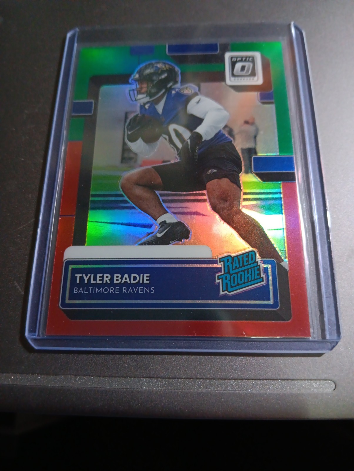 Tyler Badie Panini Donruss #P348 Preview Red/Green Optic