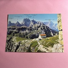 CARTOLINA A COLORI - DOLOMITI RIFUGIO AURONZO ALLE TRE CIME VERSO GRUPPO CADINI