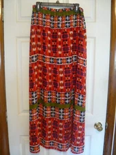 Ladies Large Pull-On Maxi Skirt Full Elastic Waist by Signature Studio