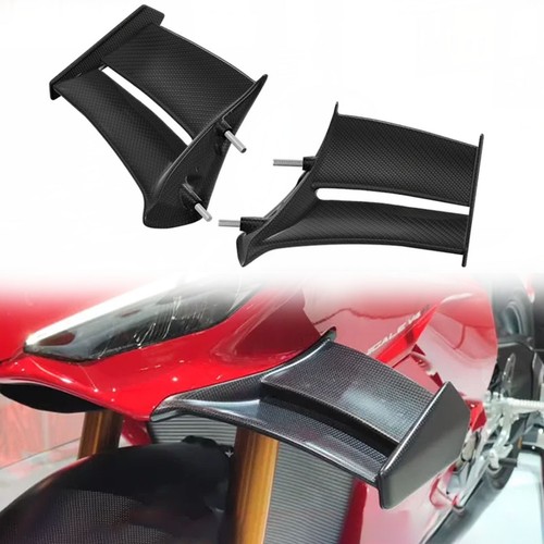 100% Carbon Fiber Front Winglets Air Deflec For Ducati Panigale V4 /R  /S 2025- - Picture 1 of 7