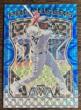 Eloy Jimenez # P12   2021 Panini Mosaic Producers Blue Prizm Refractor /99