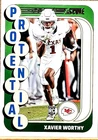 2024 Panini Score Football Xavier Worthy #15 PSA 9