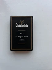 Glenfiddich set of playing cards, home bar poker (open box, sealed deck)