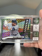 2021 Panini Mosaic Launched Insert Green Mosaic Prizm Gem 10 Aaron Judge