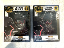 Lot of 2 Funko POP Star Wars Karre Enamel Pin With Removable Stand SE Disney NEW