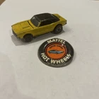 Vintage 1967 HOT WHEELS CUSTOM CAMARO REDLINE ANTIFREEZE W Button (Painted Over)