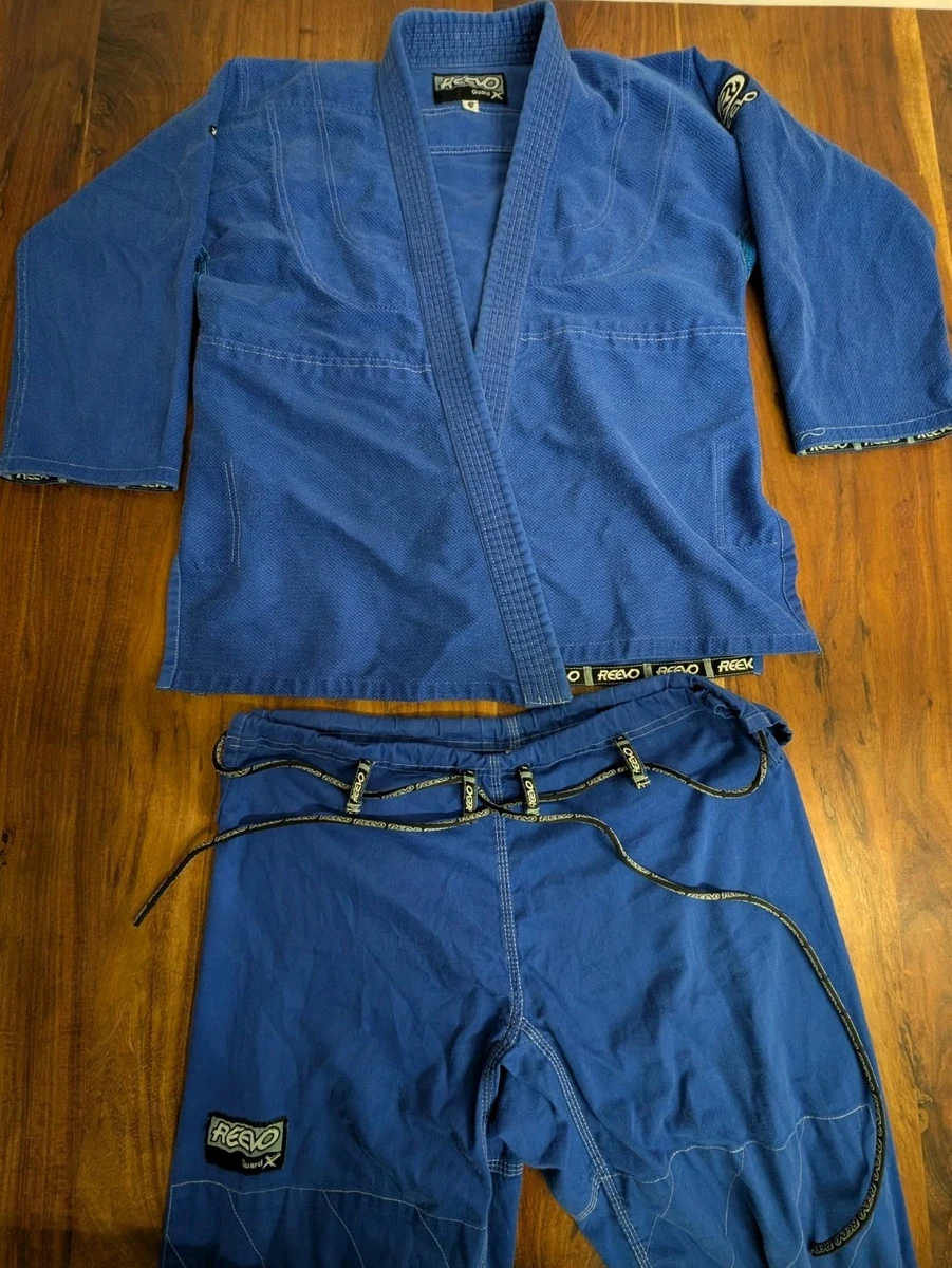 Pantalon Platine Jiu Jitsu Homme Taille A3 Bleu - BJJ Grappling 100% Coton Renforcé