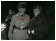 Photo, young man in uniform with lady (N)50059
