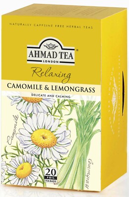 AHMAD TEA Camomile & Lemongrass Herbal Tea 20 Tea Bags