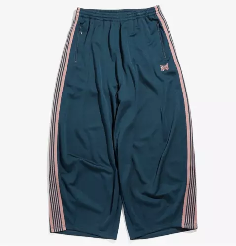 New Needles Butterfly embroidery Straight-leg fat pants Casual sports Wide-leg! - Picture 22 of 32
