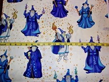 Spellbound Cotton Fabric Wizard Toss Dan Morris Quilting Treasures BHTY