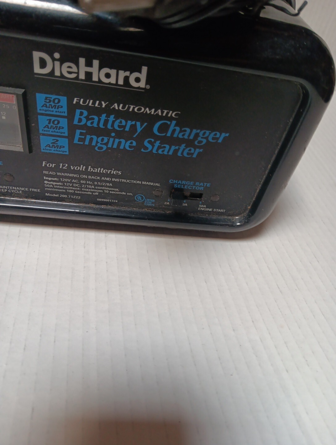 Diehard 2871222 12V Automatic Battery Charger/Engine Starter Tested eBay