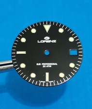 lorenz ref:13362 sub  professional part dial datejust quartz,black