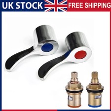 Basin Sink Tap Handle Knob Replacement Lever Heads Conversion Kit UK NEW
