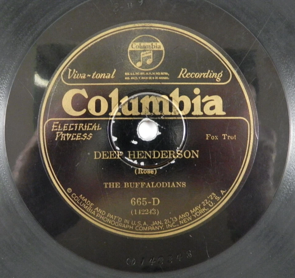 The Buffalodians "Here Comes Emaline / Deep Henderson" 1926 Columbia 665-D - Image 3 of 4