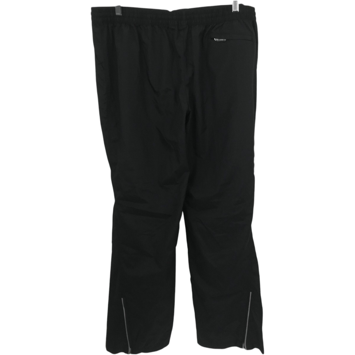 Alo Yoga Pull On Black Windbreaker Track Pants Size XXL Zip Ankle