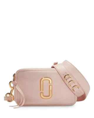 Marc Jacobs Softshot 21 Pink/Cement Leather Camera Shoulder Bag