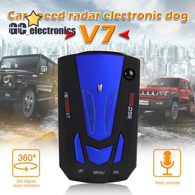 V7 360 Grad 16 Band Scanning LED Radarwarner Laser Auto Geschwindigkeitssystem