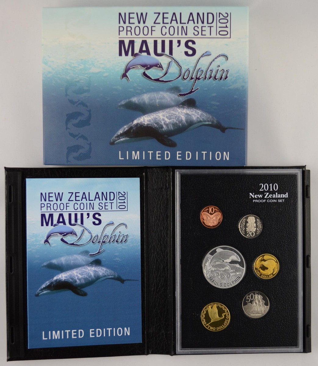 コレクション NEW ZEALAND PROOF COIN SET 2010 Dolphin New Zealand -2010- Silver Proof Coin Set- Maui's Dolphin | eBay