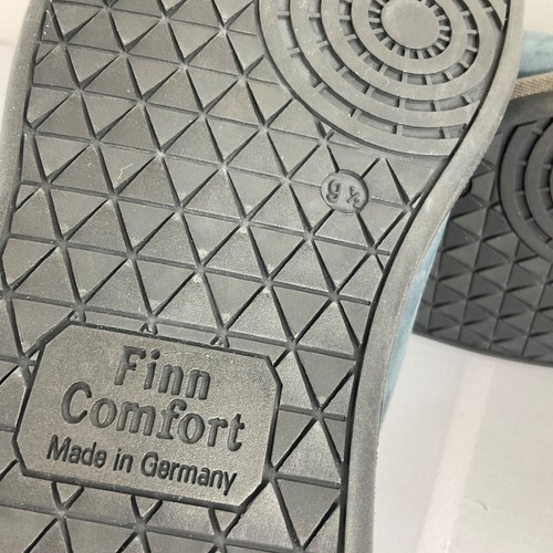 Finn Comfort Shoes Mens Sz US 10 Blue Suede Vaasa Comfort Lace $409 Loafer - Picture 11 of 11