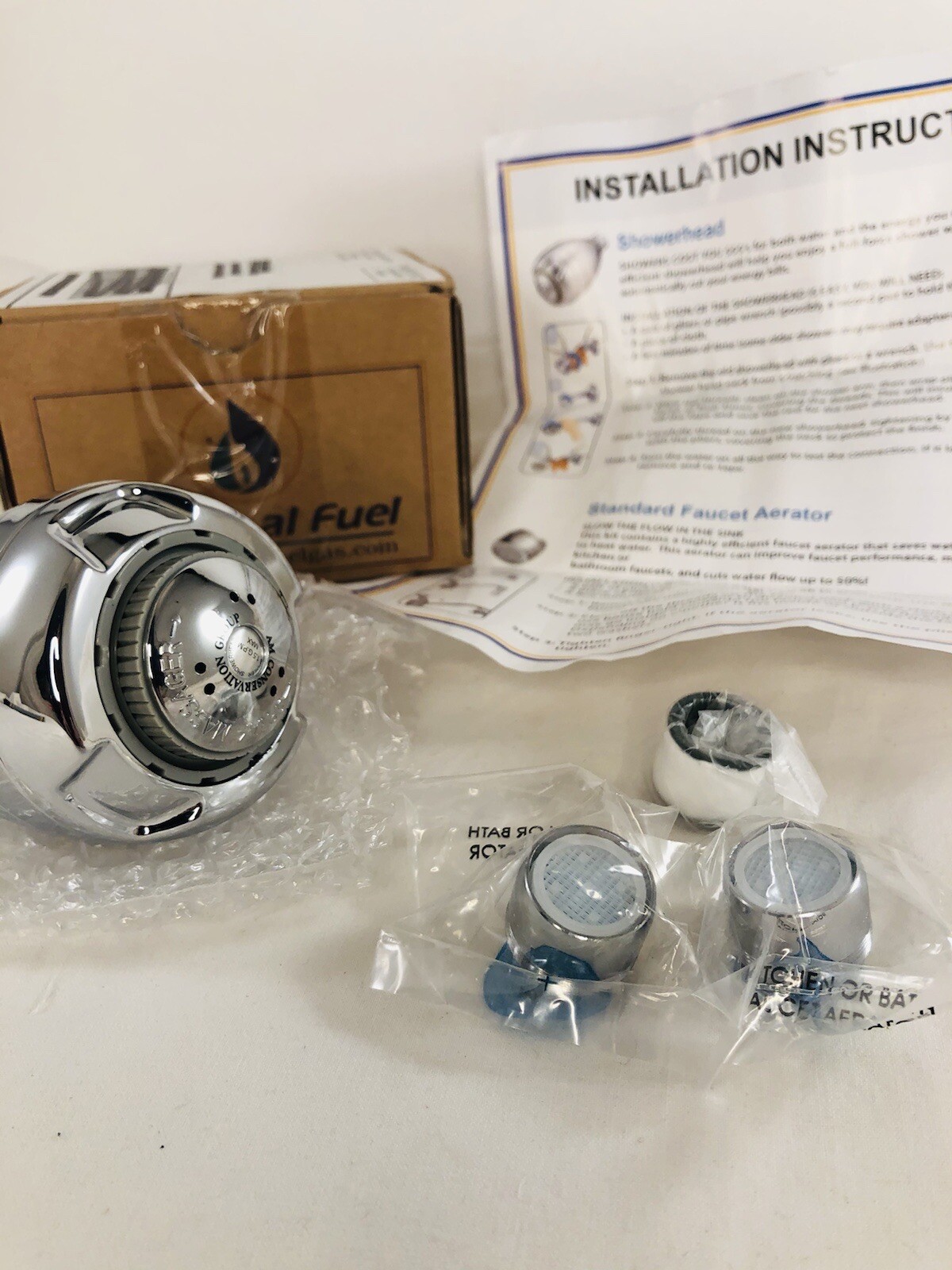 National Fuel High Shower Head with Kitchen Faucet Water Savers Kit