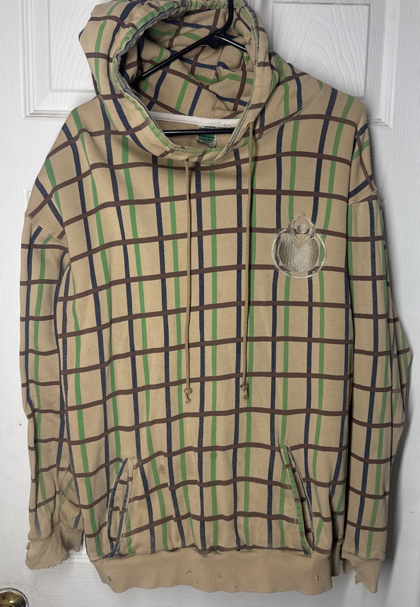 ORIGINAL 1st Gen* Nomis Hoodie Mens Large Tan Green Brown Black Stripe Tan  CHEWD - Main Image