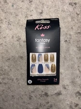 Kiss Fantasy Nails Medium Length Regular Ultra Smooth Finish 24 Pack (1 Box)