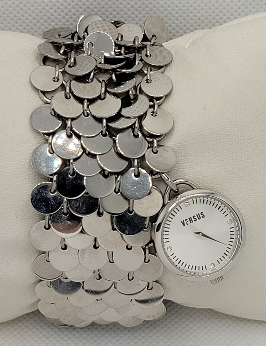 Womens Versus by Versace Stylish Trendy Fashion Silver Tone  display picture 3