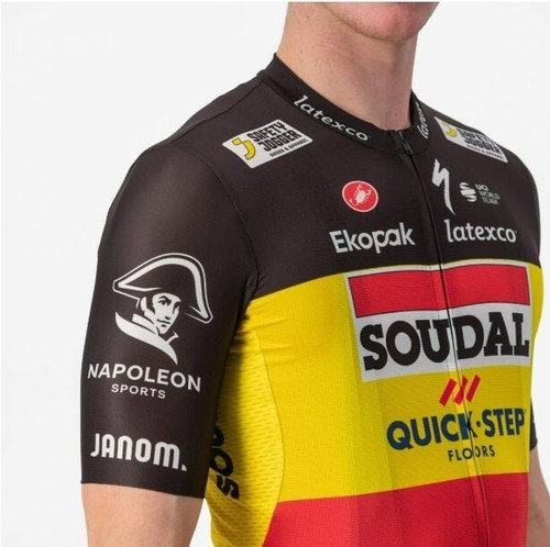CYCLING JERSEY BRAND: CASTELLI COMPETIZIONE 2 BELGIAN CHAMPION SOUDAL QUICK-STEP - Picture 4 of 6