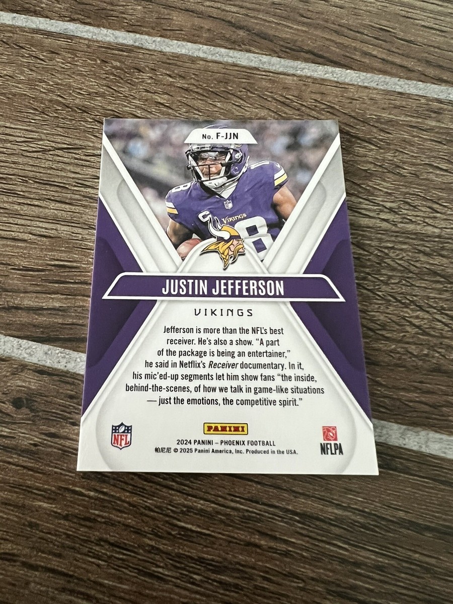 FX 投手関連書斎 2024 PHOENIX FOOTBALL JUSTIN JEFFERSON FLEX INSERT CASE HIT SSP