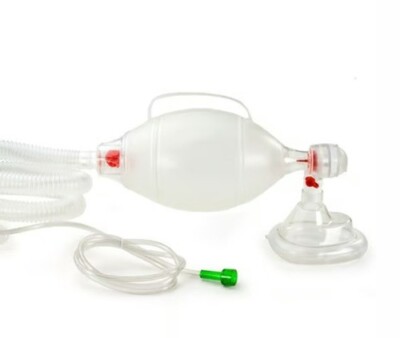 AMBU SPUR II Infant Resuscitator Bag with Oxygen Tube New Free Ship Same Day