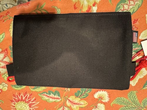 New! NOS Topo Designs Black Small Accessory Zip Bag. Canvas Cordura. Made In USA - Picture 6 of 7