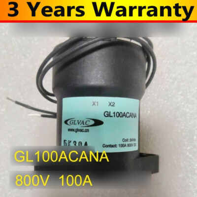 GL Relay GL100ACANA Coil 24VDC 800V/100A Electromagnetic Relay DC Contactor