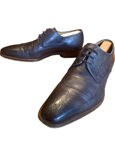 Magnanni Merino Dark Gray Leather Dress Sneakers Mens Size  display picture 2