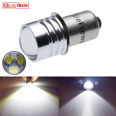 P13.5S PR2 3SMD Led Taschenlampe Birne Lampe Weiß Licht 3V 4.5V 6V 12V 18V 24V