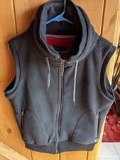 Women's Black Horseware Platinum Fleece Vest (l) Full Zip W/pockets, High Collar