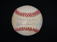 WARREN SPAHN JOHNNY SAIN SIGNED ONL BASEBALL INSCRIBED 