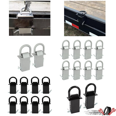 2"x4" Heavy Duty Trailer Adjustable Stake Pocket D Ring Zinc - Foto 4